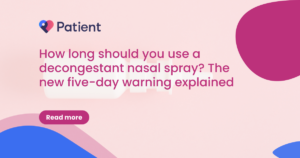 How long should you use a decongestant nasal spray?